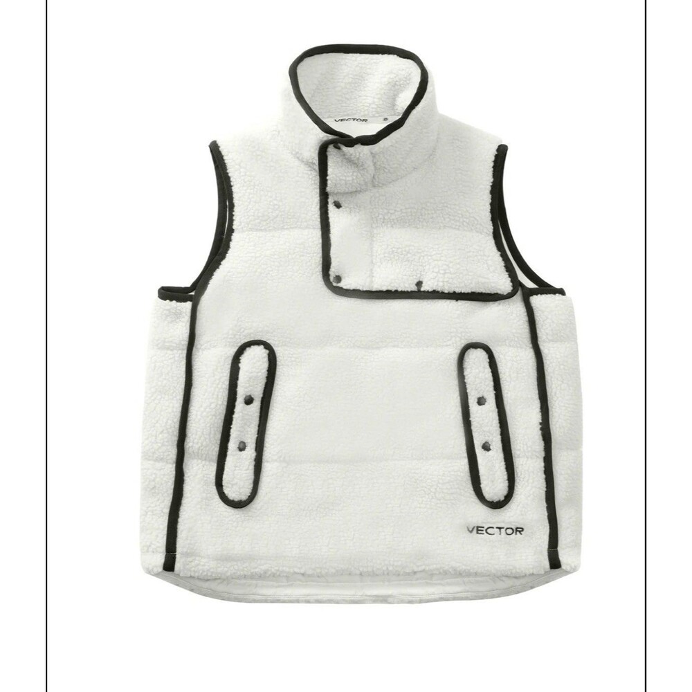 NEW Vector Orient Koan Insulated Vest in White Size XL Skiing Outdoors Modern